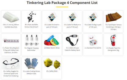 Atal Tinkering Lab – Package 4 (P4) – Power Supply, Accessories and Safety Equipment