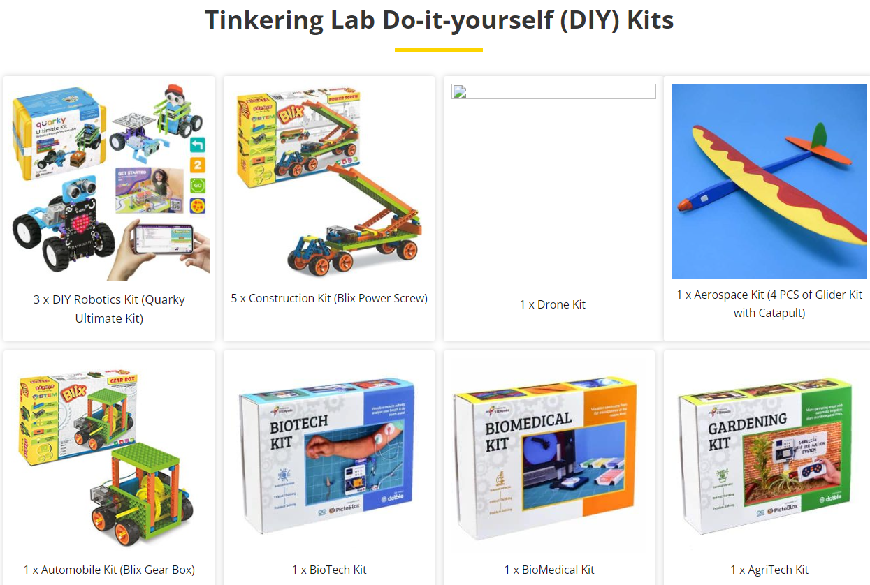 Atal Tinkering Lab – DIY Kits Package