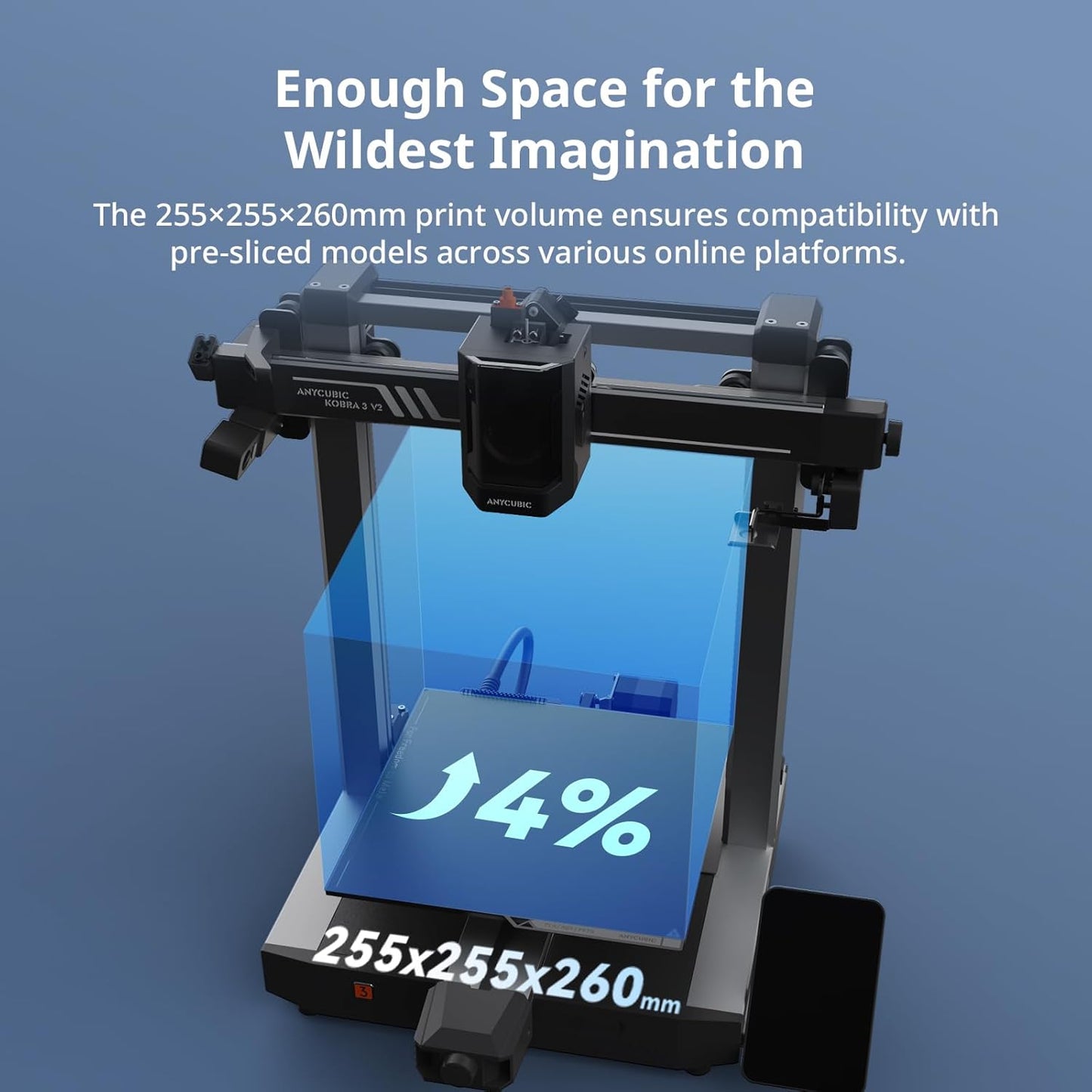 Anycubic Kobra 3 3D Printer (600mm/s High Speed)